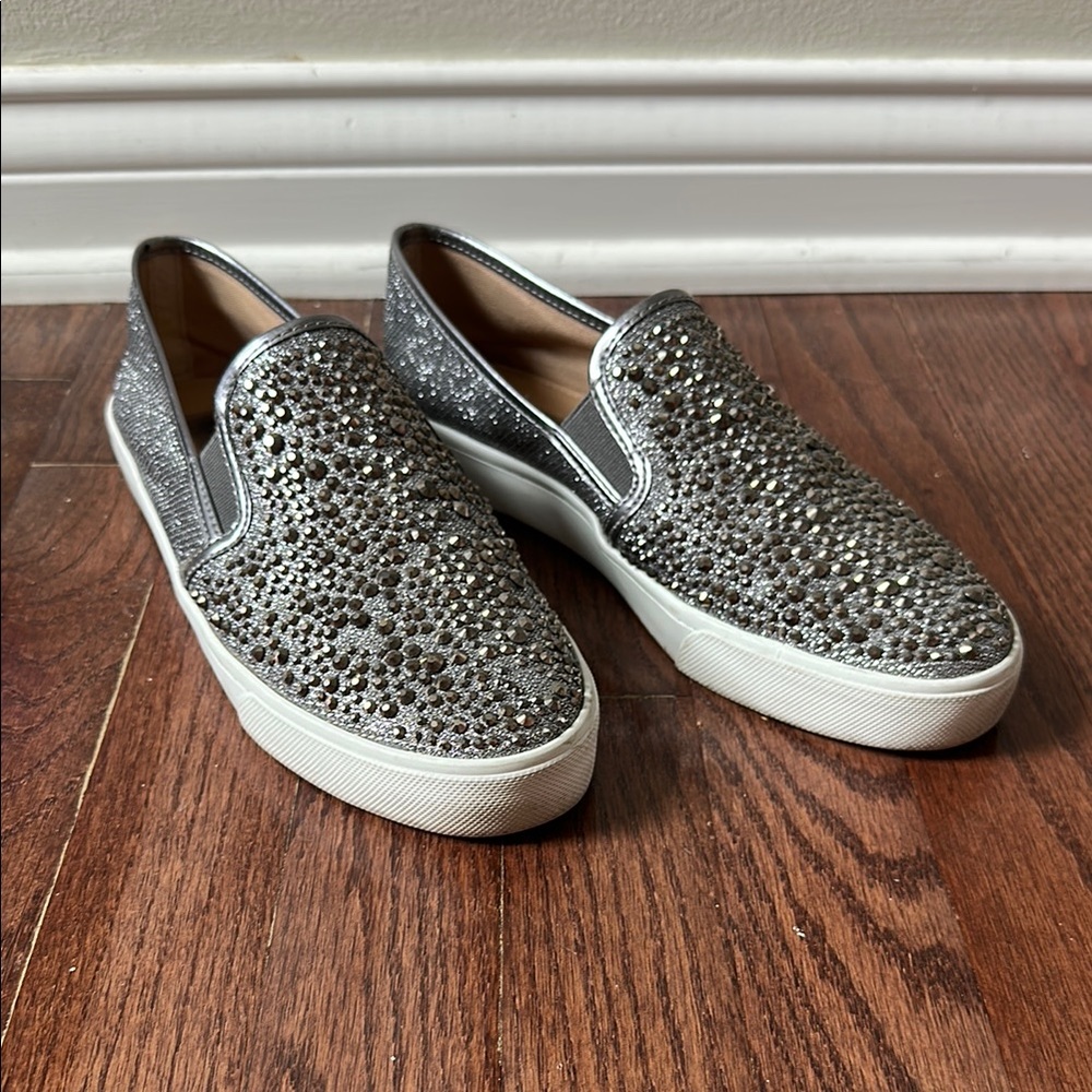 INC International Concepts Silver Slip-On Sneakers